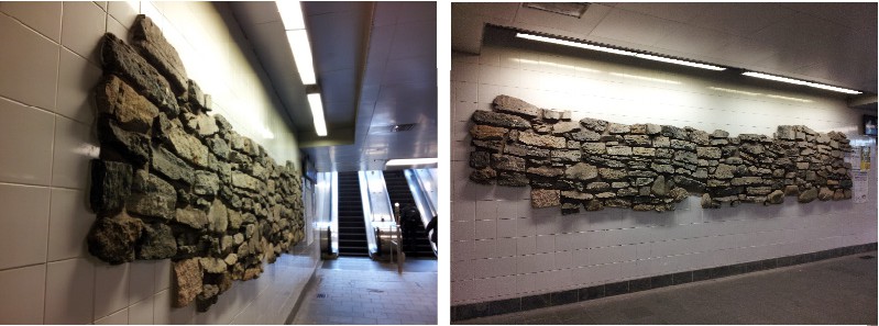 Battery Wall in South Ferry Station